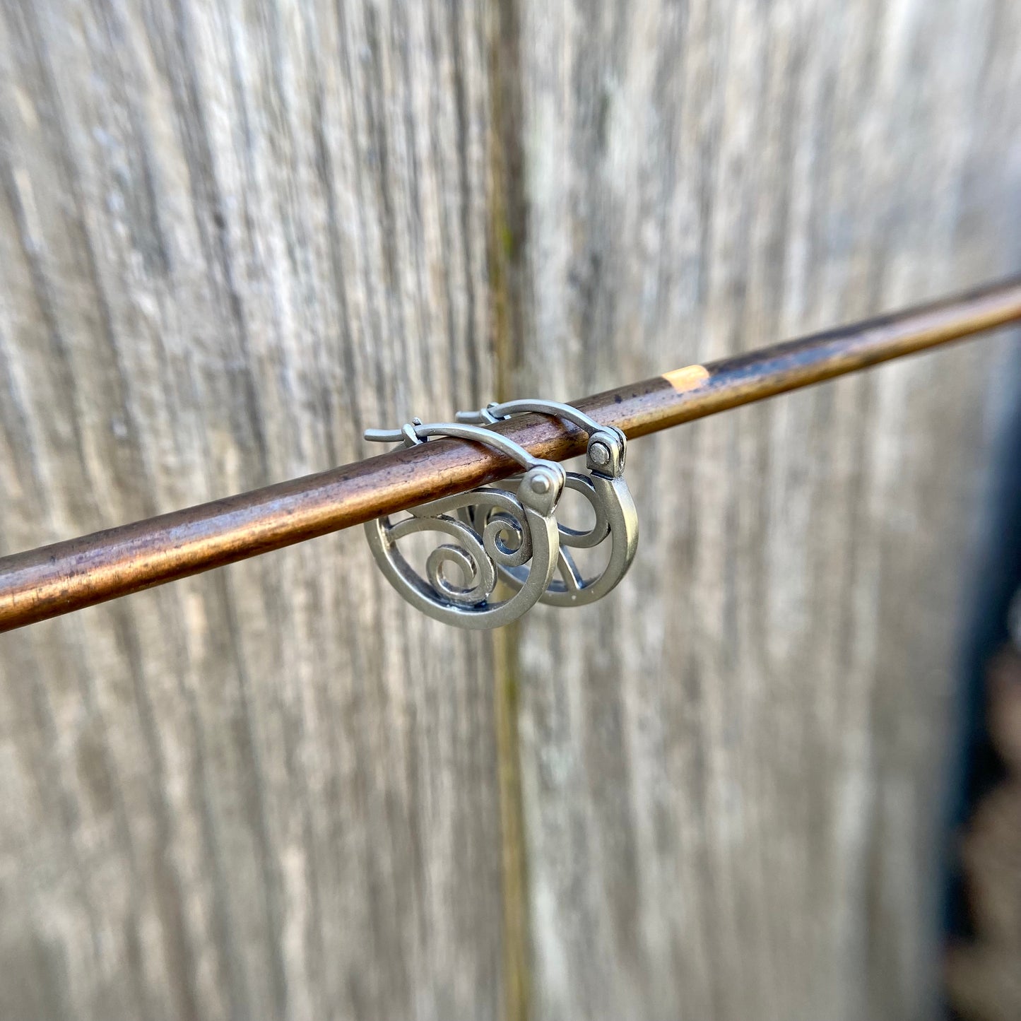 Petite Filigree Hoops #1