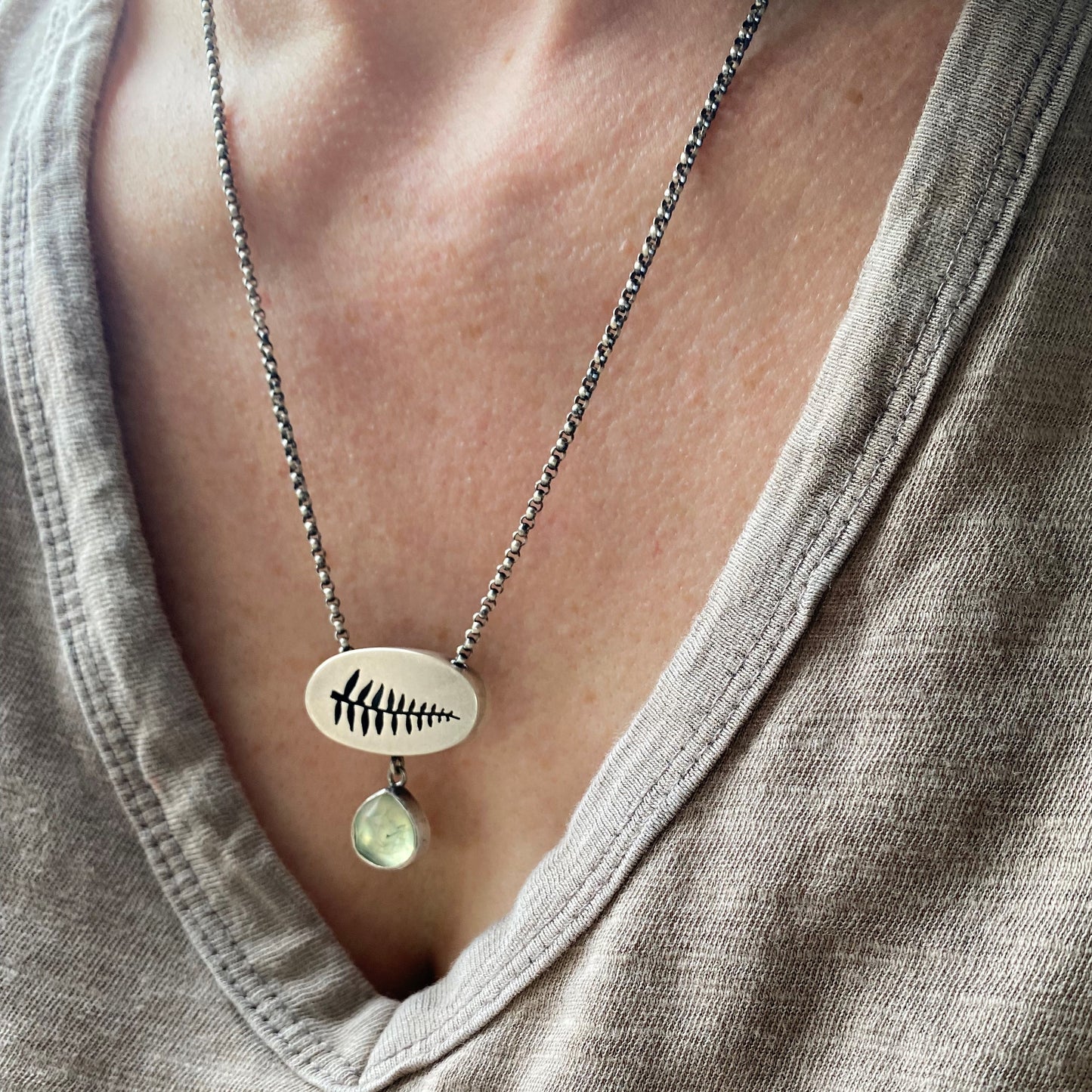Hollowform Fern Necklace