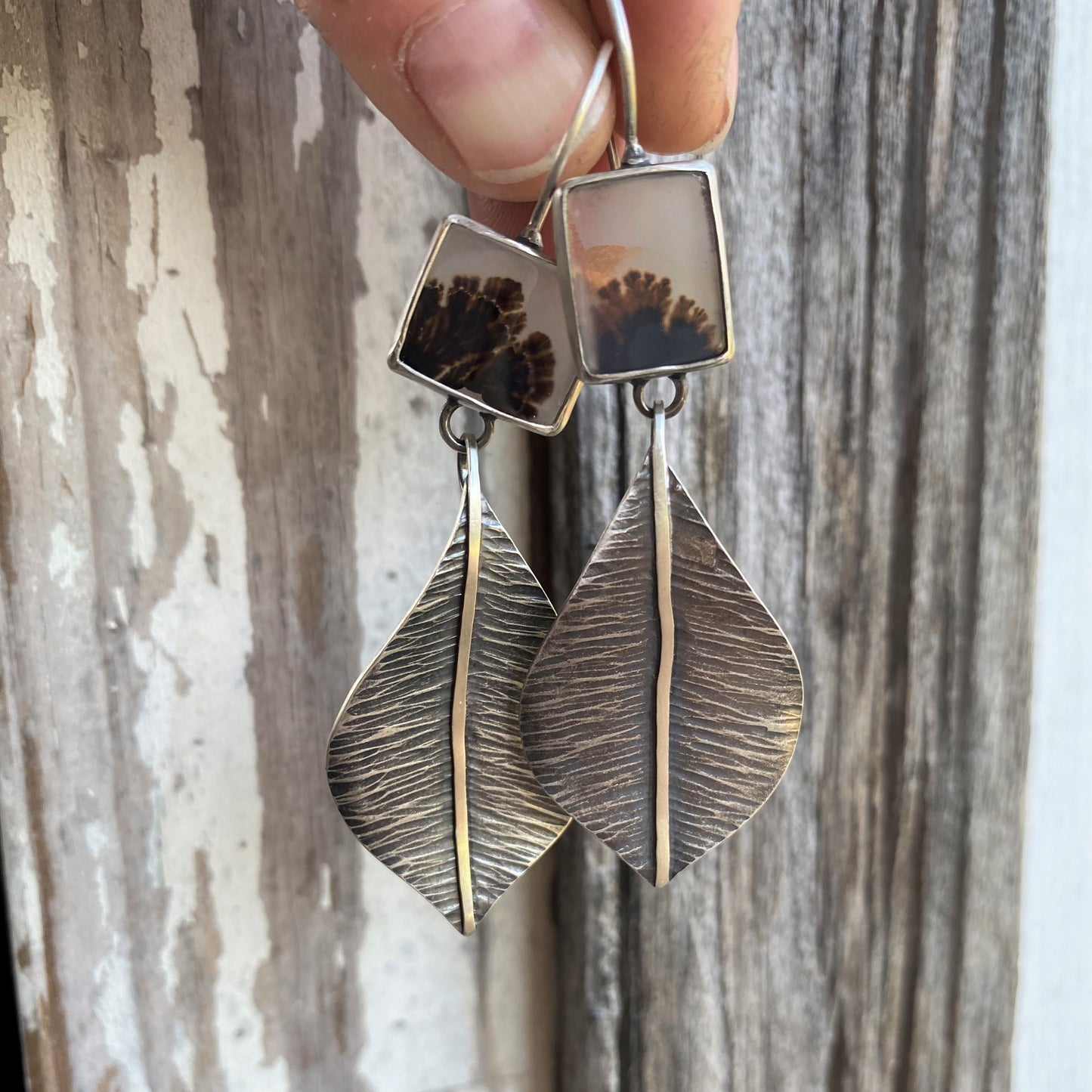 Dendritic Agate Leaves (Square)